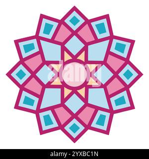 Islamic Pattern - High-Quality Geometric, Ornamental, and Seamless Designs for Art, Architecture, and Interior Decor, Islamic Book Cover. Stock Vector