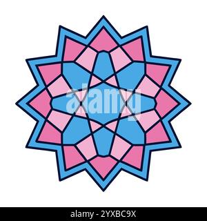 Islamic Pattern - High-Quality Geometric, Ornamental, and Seamless Designs for Art, Architecture, and Interior Decor, Islamic Book Cover. Stock Vector