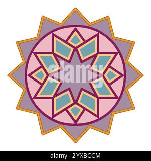 Islamic Pattern - High-Quality Geometric, Ornamental, and Seamless Designs for Art, Architecture, and Interior Decor, Islamic Book Cover. Stock Vector