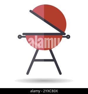Grill barbeque cookout vector isolated icon. Graph symbol for cooking web site and apps design, logo, app, UI Stock Vector