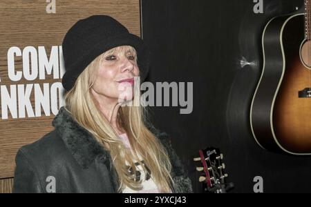 NEW YORK, NEW YORK - DECEMBER 13, 2024: Rosanna Arquette attends the premiere of Searchlight Pictures 'A Complete Unknown' at SVA Theater Stock Photo