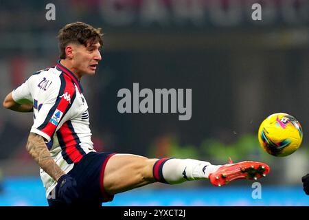 Milano, Italia. 15th Dec, 2024. Genoa's Alessandro Zanoli during the Serie A soccer match between Milan and Genoa at San Siro Stadium in Milan, North Italy - Sunday, December 15, 2024. Sport - Soccer . (Photo by Spada/LaPresse) Credit: LaPresse/Alamy Live News Stock Photo