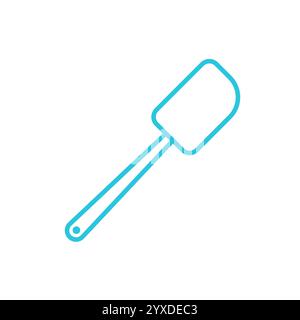 Baking spatula icon. Isolated on white background. From blue icon set. Stock Vector