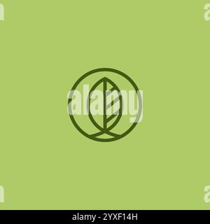 Letter O Leaf Logo, letter O with leaf combination. Organic Logo vector Stock Vector