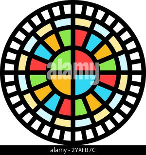 genetic code genetic engineering color icon vector illustration Stock ...