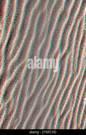 Abstract texture. Background with smooth lines of sand. Sand dunes Ripples in the sand. Stock Photo