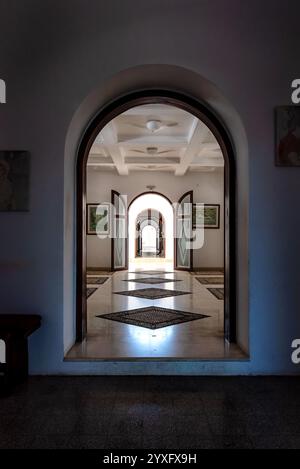 Rhodes, Greece July 7, 2024: Interior corridor of Kallithea Springs or Kalithea Therms. Rhodes, Greece Stock Photo