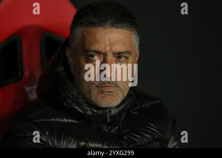 Sevilla, Spain. 14th Dec, 2024. Sevilla FC head coach Xavier Garcia Pimienta during the La Liga EA Sports match between Sevilla FC and Celta de Vigo played at Ramon Sanchez Pizjuan Stadium on December 14, 2024 in Sevilla, Spain. (Photo by Antonio Pozo/PRESSINPHOTO) Credit: PRESSINPHOTO SPORTS AGENCY/Alamy Live News Stock Photo