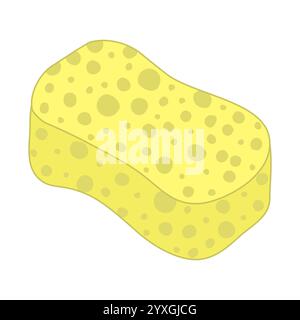 Washing sponge for dishwashing or bathing, vector illustration Stock Vector