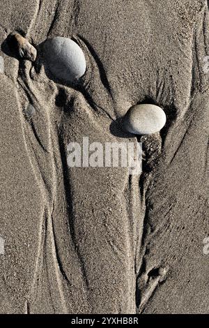 WA26303-00......WASHINGTON - Rocks in the tide zone on Ruby Beach, Olympic National Park. Stock Photo