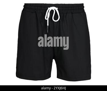 black shorts isolated on white background. black shorts Stock Photo - Alamy