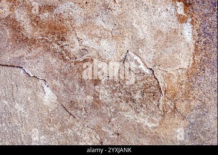 Abstract Texture of a Weathered Pavement Wall with Detailed Patterns and Subtle Color Variations Stock Photo