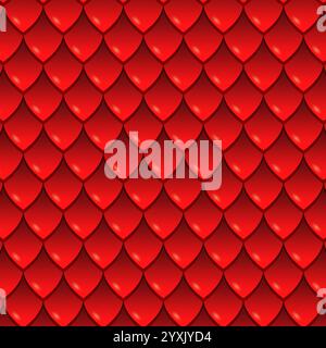 Dragon skin seamless pattern. Stock Vector