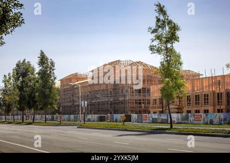 Irvine, California, United States - 03-29-2019: A view of construction of future buildings. Stock Photo