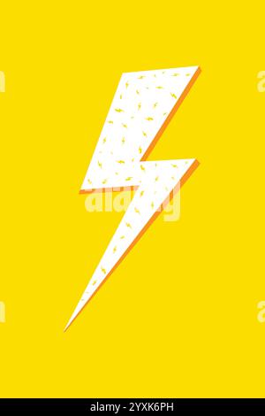 Lightning icon vector isolated on white background Stock Vector Image ...