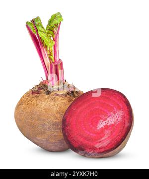 beetroot vegetable isolated on white background. beetroot clipping path Stock Photo