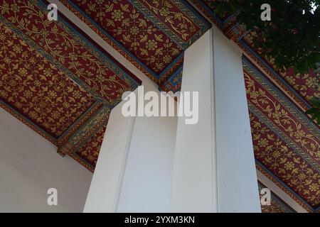 temple interior details Wat Pho temple Bangkok Thailand Stock Photo - Alamy