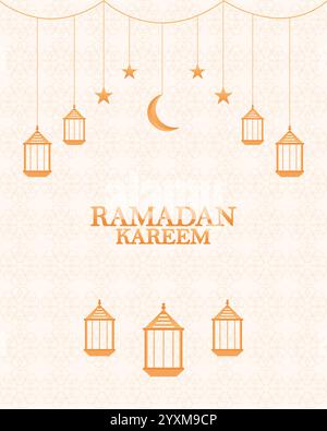 Ramadan Kareem, Islamic greetings background vector design Stock Vector
