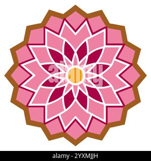 Beautiful Islamic Geometric Pattern - Elegant Arabic Star Design for Home Decor, Digital Art, and Print Stock Vector