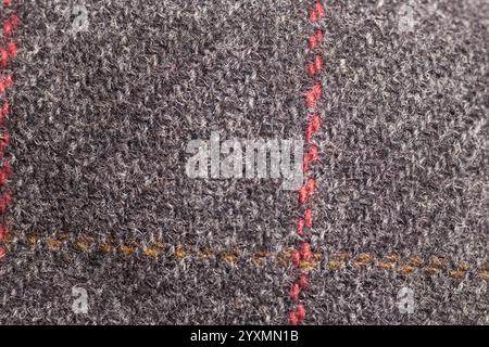 woolen gray fabric texture background Stock Photo