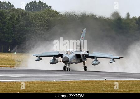 Tornado aircraft of the German Air Force landing. Stock Photo