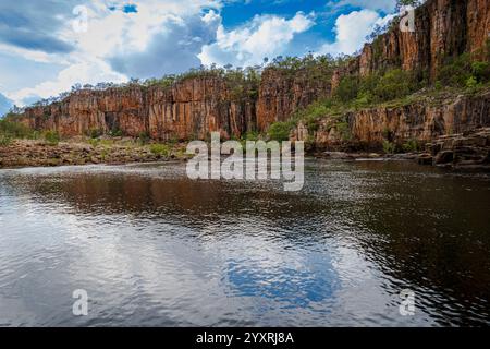 A wide angle shot of Katherine Gorge in Nitmiluk National Park in Australia Stock Photo
