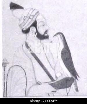 Painting of Raja Ajit Singh of Jaswan State seated with his brother ...