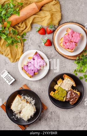 Roti Bakar Bandung, Roasted Bread with Chocolate Sprinkle. Popular ...