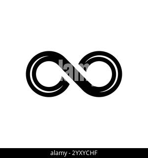 Infinity Icon for Graphic Design Projects Stock Vector