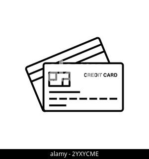 Atm card vector design in modern style, card for online payments and cash withdrawal Stock Vector