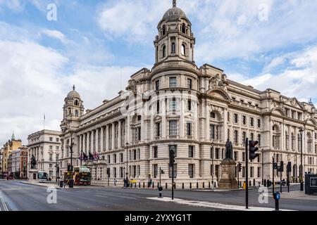 London, England - September 8.2024: Street view at the Whitehall street at the Sunday morning Stock Photo
