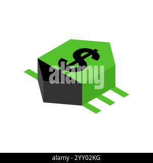 Computer virus bug isolated. Spyware for your pc Stock Vector