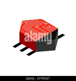 Computer virus bug isolated. Spyware for your pc Stock Vector