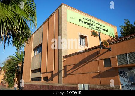 ensemble artisanal craft complex building marrakesh, morocco Stock Photo