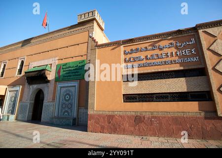 ensemble artisanal craft complex building marrakesh, morocco Stock Photo