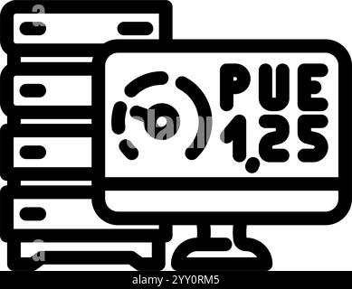 effectiveness icon, black vector sign with editable strokes, concept ...