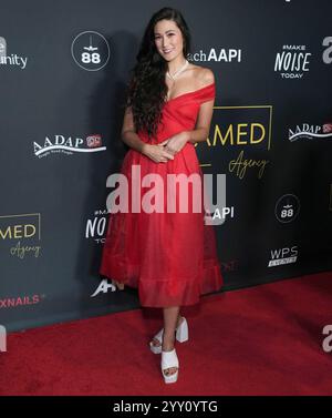 Jacki Jing arrives at the 2024 UNTAMED Agency AAPI Holiday Charity Gala