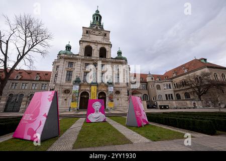 Munich, Germany. 18th Dec, 2024. The building complex of the Bavarian National Museum in the city center. The Bavarian National Museum on Prinzregentenstraße in Munich is one of the largest art and cultural history museums in Europe. Credit: Peter Kneffel/dpa/Alamy Live News Stock Photo