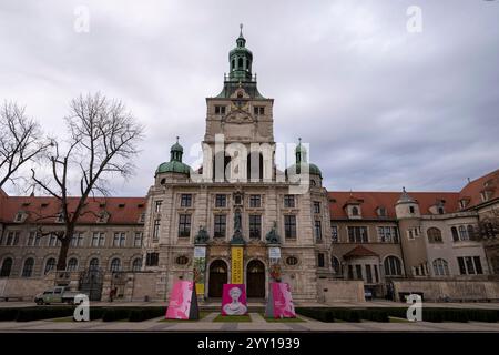 Munich, Germany. 18th Dec, 2024. The building complex of the Bavarian National Museum in the city center. The Bavarian National Museum on Prinzregentenstraße in Munich is one of the largest art and cultural history museums in Europe. Credit: Peter Kneffel/dpa/Alamy Live News Stock Photo