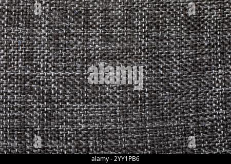Black, Grey, and White Textile Texture Background - Abstract Fabric Surface Closeup Stock Photo
