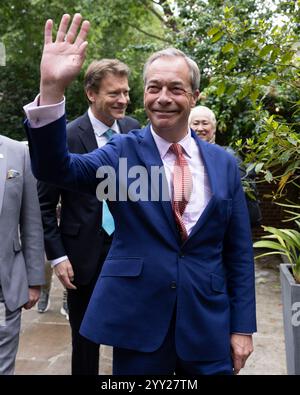 [MccLi0009646]  Nigel Farage and Richard Tice at a Reform UK event this afternoon.   (C) Belinda Jiao  07598931257 www.belindajiao.com jiao.bilin@gmai Stock Photo