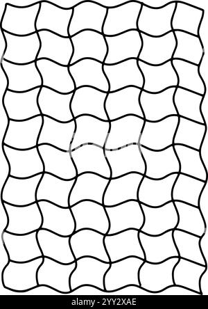 Grid Paper Decor | Minimalist Doodle Vector for Stationery and Design Projects Stock Vector