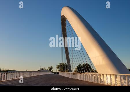 Alessandria - The Cittadella Bridge by architect Richard Meier & Partners. Stock Photo