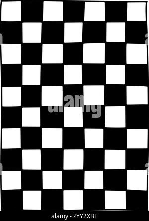 Grid Paper Decor | Minimalist Doodle Vector for Stationery and Design Projects Stock Vector