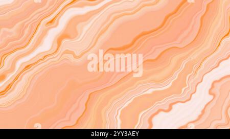 Coral marble texture stone slab with flowing lines and intricate patterns, backgrounds, digital art, stylish decor, and contemporary design Stock Photo