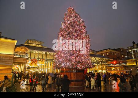 Covent Garden Christmas decorations London UK December 2024 Stock Photo