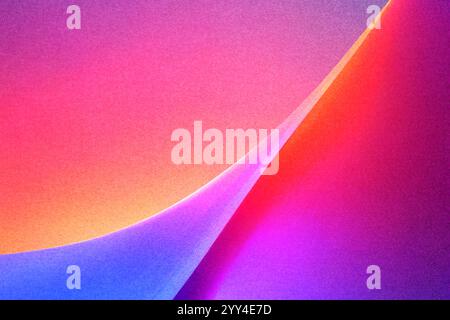 This artwork features a vibrant abstract design showcasing smooth gradients and grainy textures The colors blend seamlessly, creating a captivating vi Stock Photo
