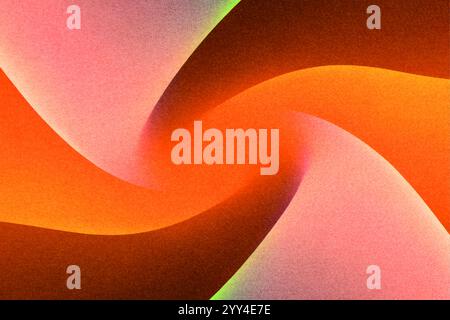 Bright and colorful abstract background features swirling patterns with grainy textures The warm hues blend seamlessly, creating a visually captivatin Stock Photo