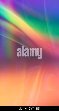 Abstract 3D neon light rays with vivid color gradients and beautiful light refractions, ideal for backgrounds or creative designs. Stock Photo