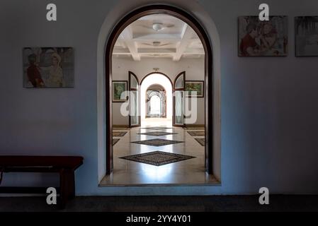 Rhodes, Greece July 7, 2024: Interior corridor of Kallithea Springs or Kalithea Therms. Rhodes, Greece Stock Photo